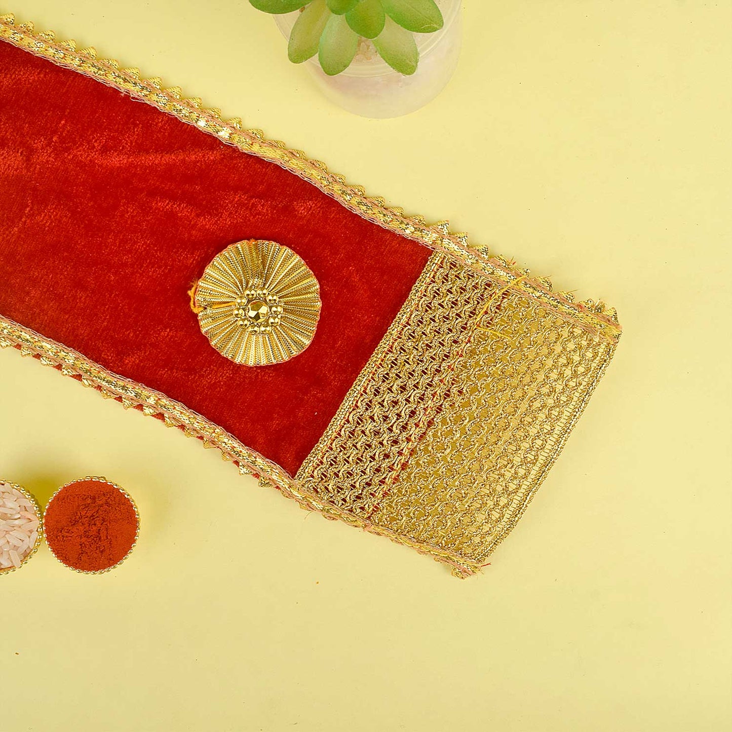 Red Grace Angvastra/Patka/Duppata for Festive
