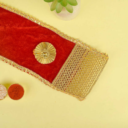 Red Grace Angvastra/Patka/Duppata for Festive
