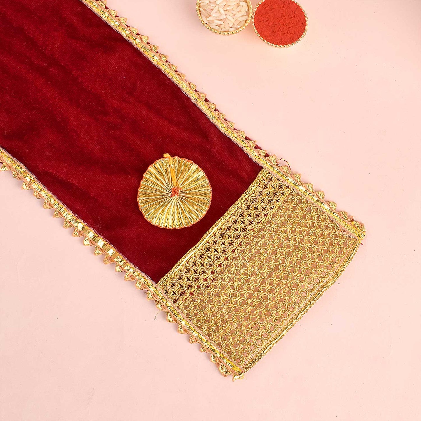 Graceful Maroon Angvastra/Patka/Duppata 18/25 Inch