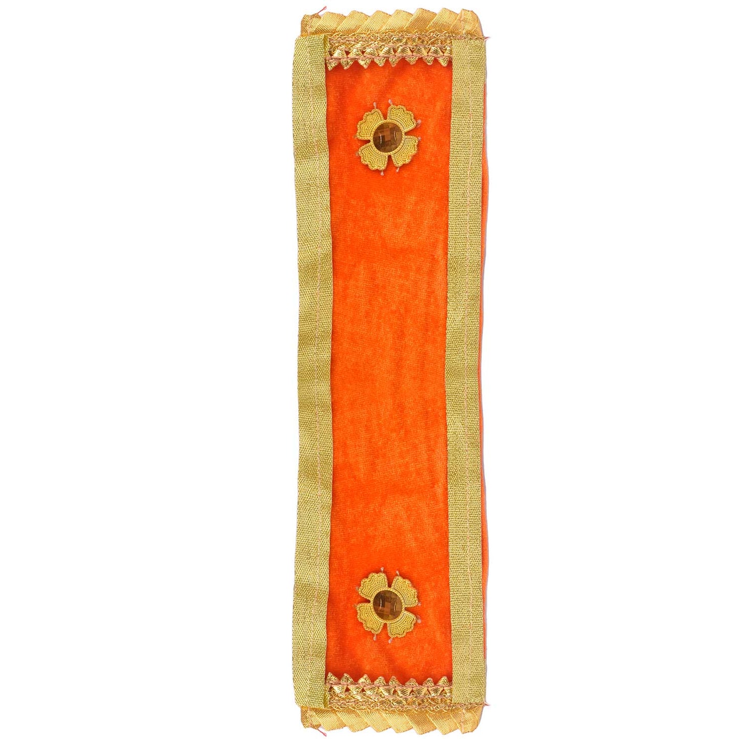 Graceful Orange Angvastra/Patka/Duppata for Rituals