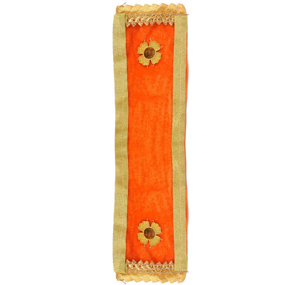 Graceful Orange Angvastra/Patka/Duppata for Rituals