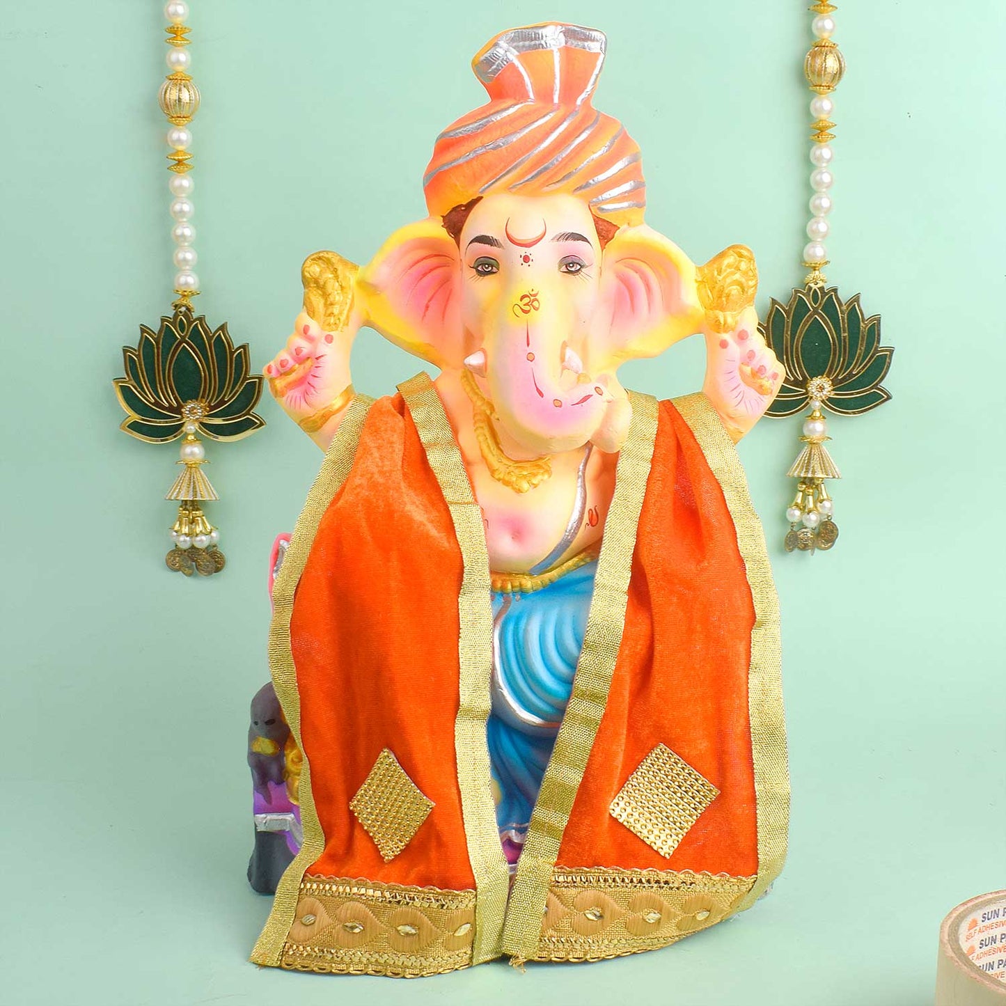 Mesmerizing Orange Angvastra/Patka/Duppata 22/32 Inch