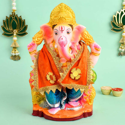 Orange Spiritual Angvastra/Patka/Duppata 15 Inch