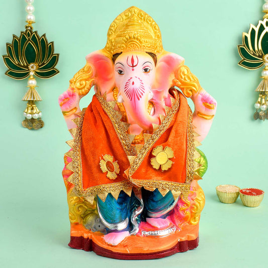 Orange Spiritual Angvastra/Patka/Duppata 15 Inch