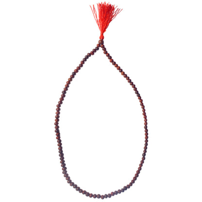 Certified 4.5mm 100% Original Authentic Pure Red Sandalwood Jap Mala (Andhra Pradesh)
