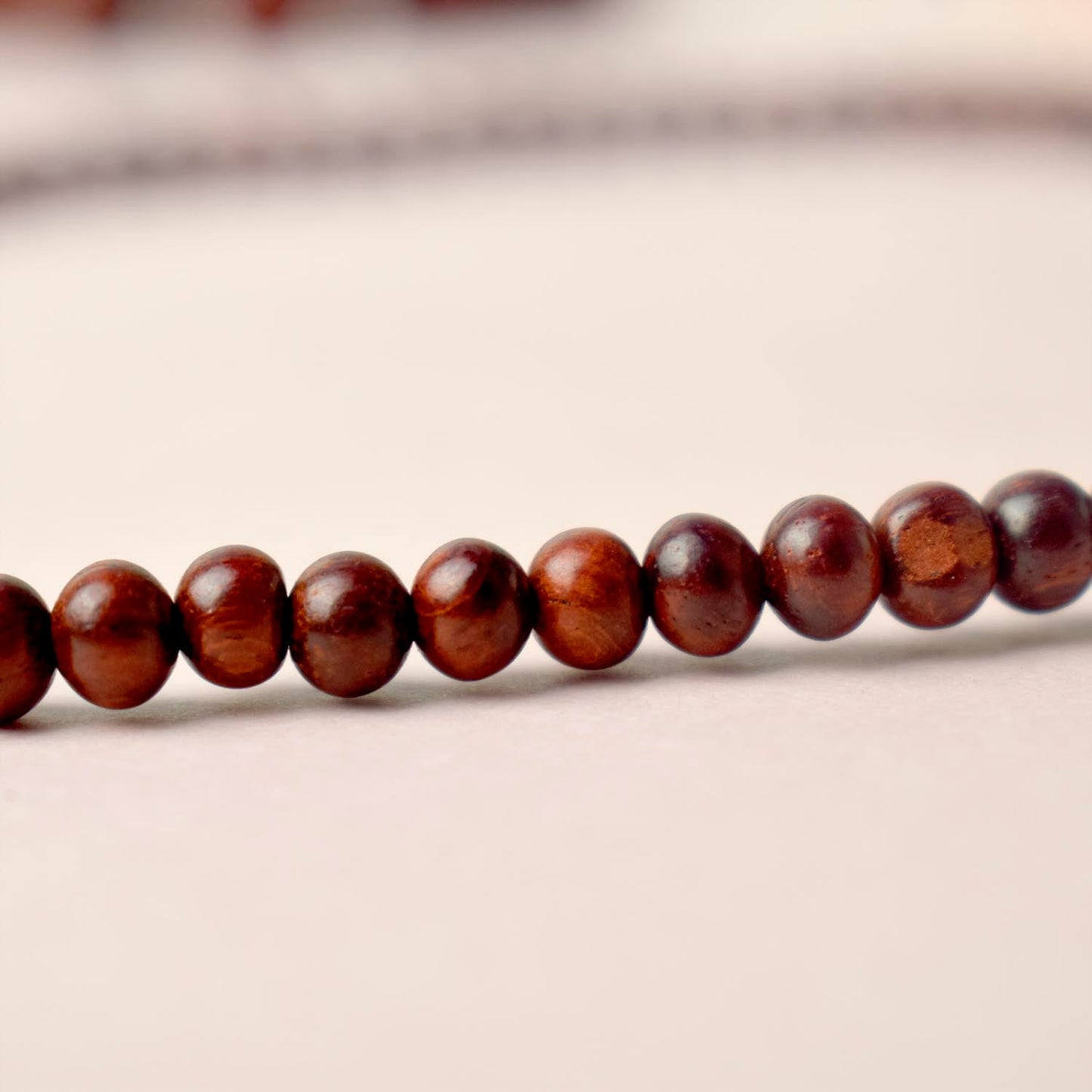 Certified 4.5mm 100% Original Authentic Pure Red Sandalwood Jap Mala (Andhra Pradesh)