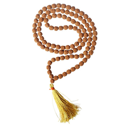 108 Beads 8mm 5 Mukhi Pathariya Rudraksh Mala