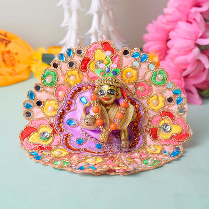 Exquisite Laddu Gopal Dress with Floral Bead & Stone Embroidery (Assorted)