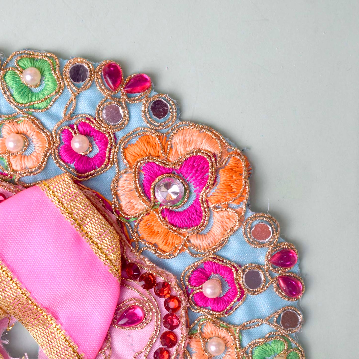 Exquisite Laddu Gopal Dress with Floral Bead & Stone Embroidery (Assorted)