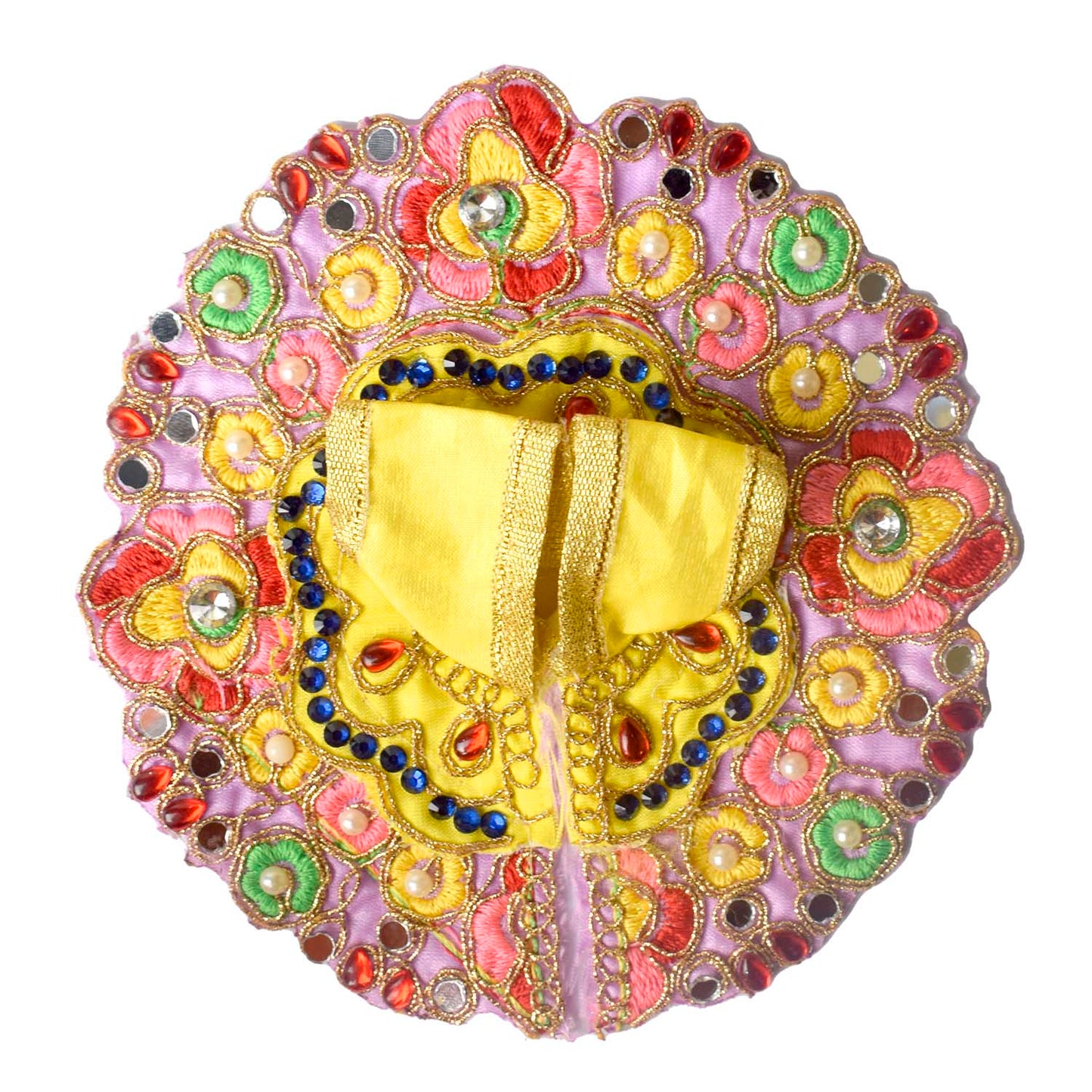 Exquisite Laddu Gopal Dress with Floral Bead & Stone Embroidery (Assorted)