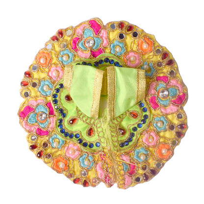 Exquisite Laddu Gopal Dress with Floral Bead & Stone Embroidery (Assorted)