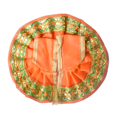 Enchanting Multicolour Laddu Gopal Dress with Golden Border