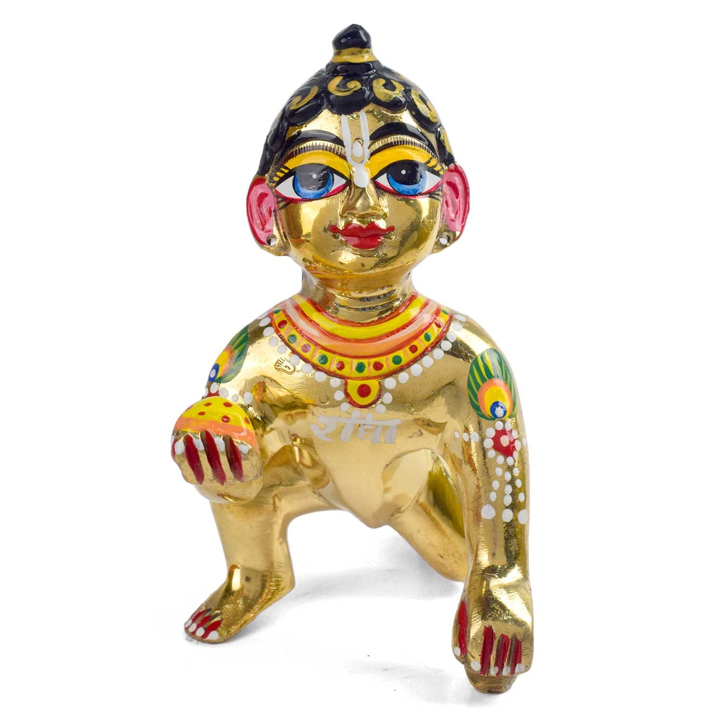 Brass Bal Gopal/Laddu Gopal Idol (Size 6)