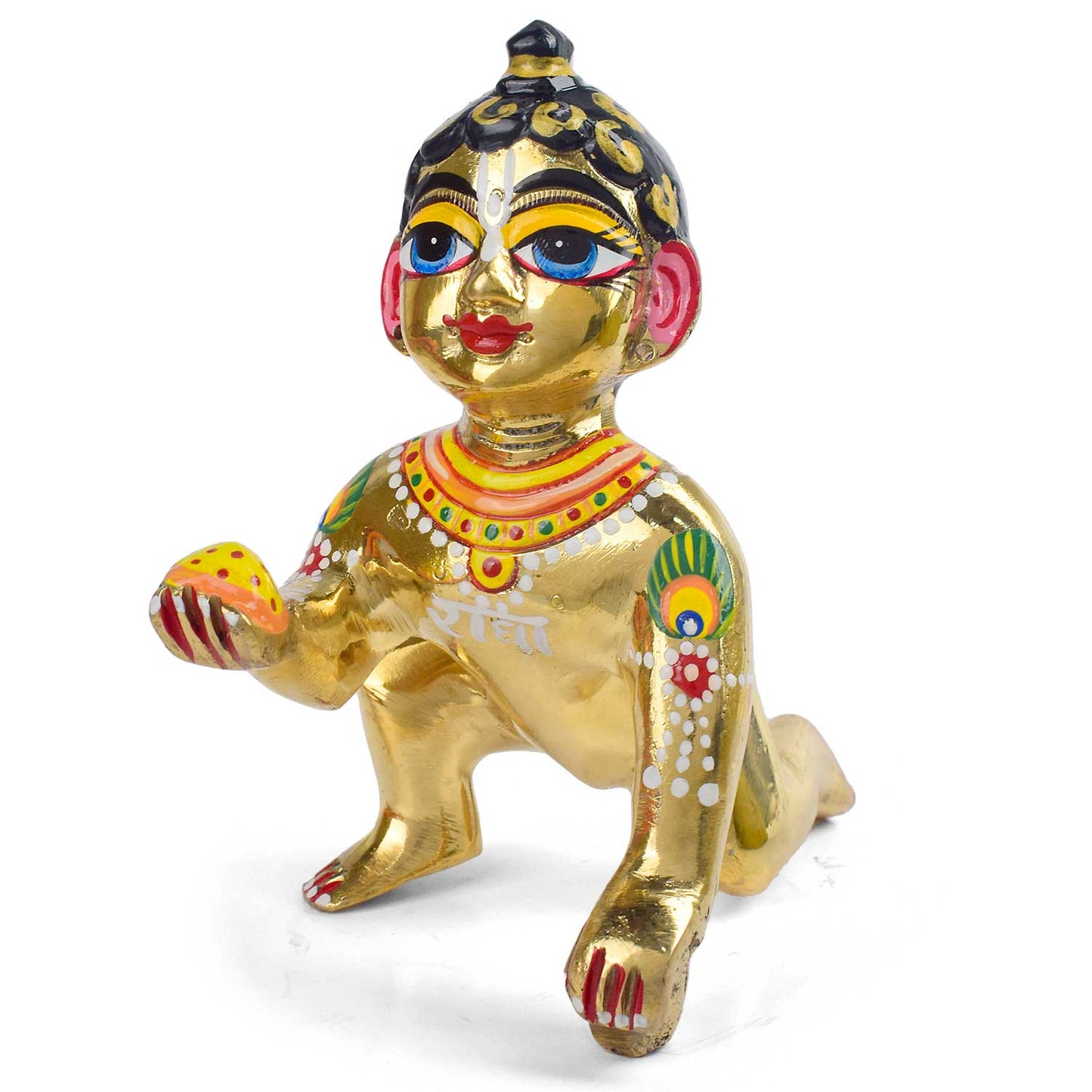 Brass Bal Gopal/Laddu Gopal Idol (Size 6)