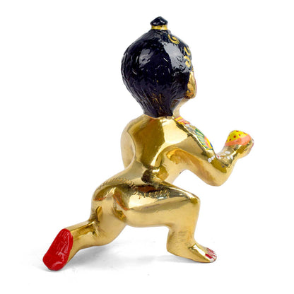 Brass Bal Gopal/Laddu Gopal Idol (Size 6)