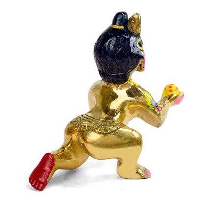 Brass Bal Gopal/Laddu Gopal Idol (Size 7)