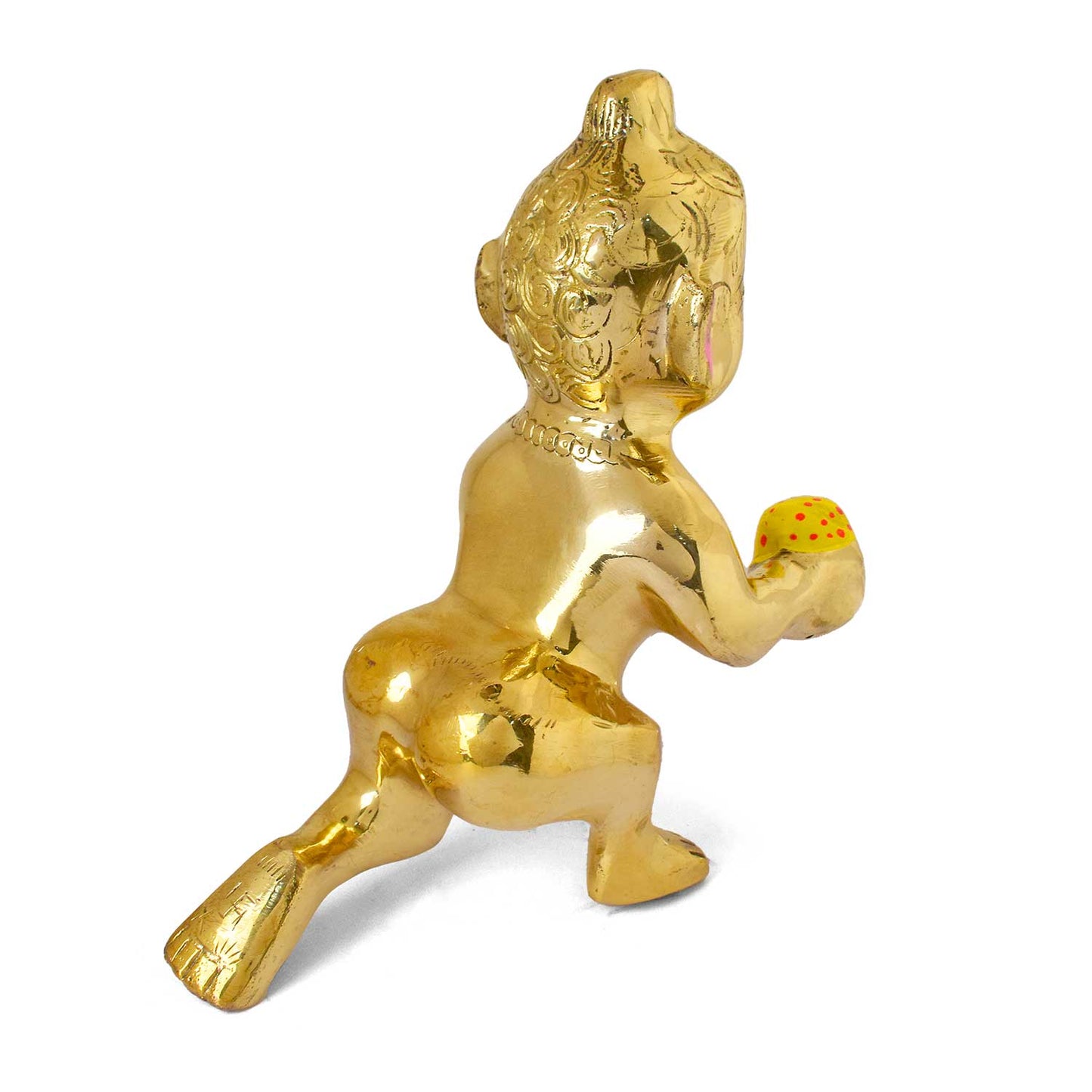 Brass Bal Gopal/Laddu Gopal Idol (Size 10)