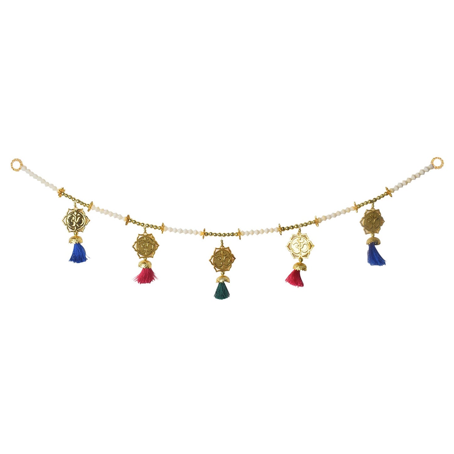 Traditional OM Toran with tassels for Door Decoration