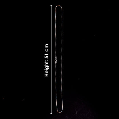 925 Pure Silver Beaded Chain