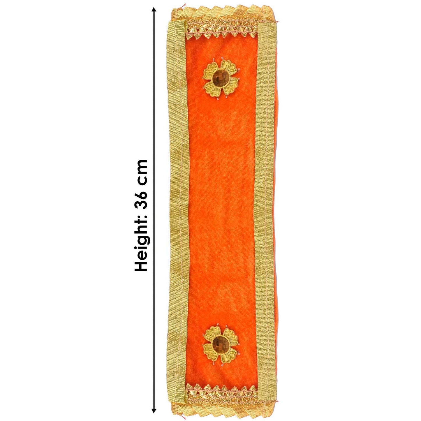 Graceful Orange Angvastra/Patka/Duppata for Rituals