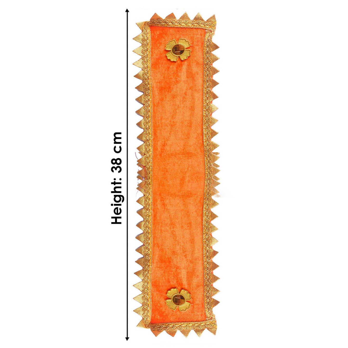Orange Spiritual Angvastra/Patka/Duppata 15 Inch