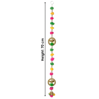 Parrot Design Wall Hanging with Pom-Poms
