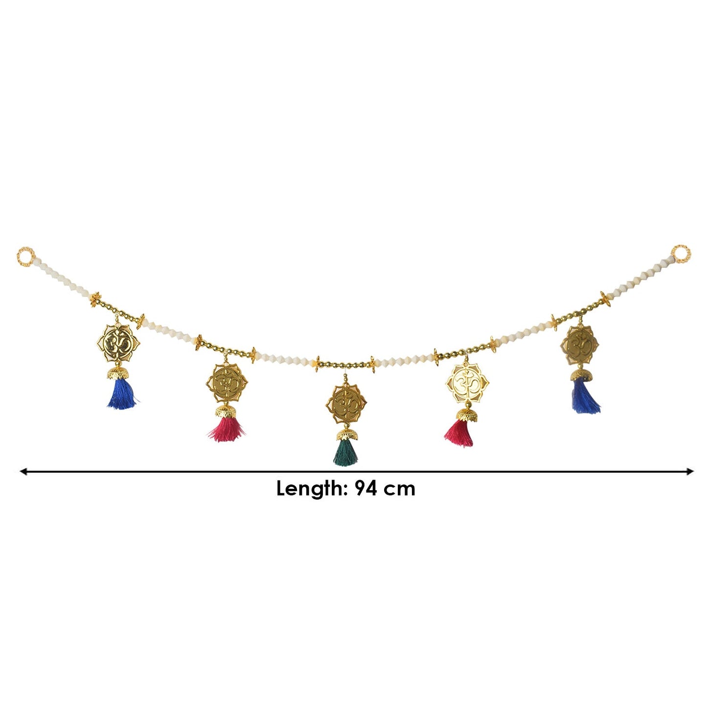 Traditional OM Toran with tassels for Door Decoration