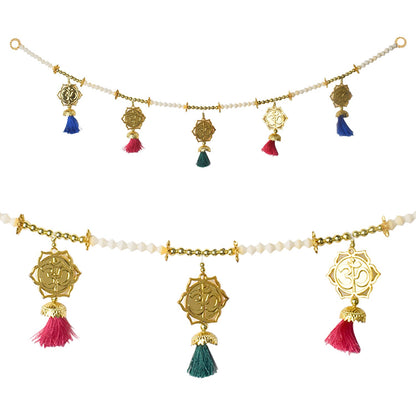 Traditional OM Toran with tassels for Door Decoration