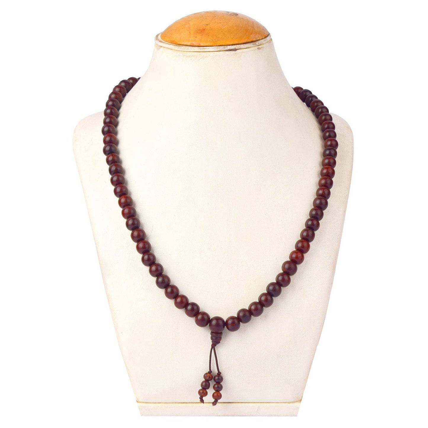 Certified 12mm 100% Original Authentic Pure Elastic Red Sandalwood Jap Mala (Andhra Pradesh)