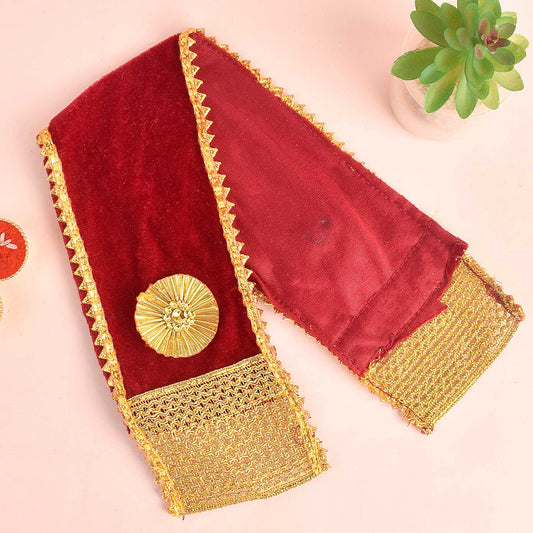 Graceful Maroon Angvastra/Patka/Duppata 18/25 Inch