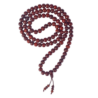 Certified 12mm 100% Original Authentic Pure Elastic Red Sandalwood Jap Mala (Andhra Pradesh)