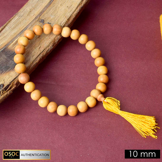 10mm 27 Bead White Chandan Money Mala
