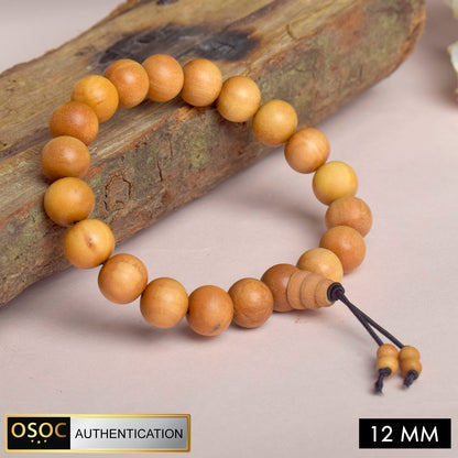 Scented 12 mm White Chandan Bracelet