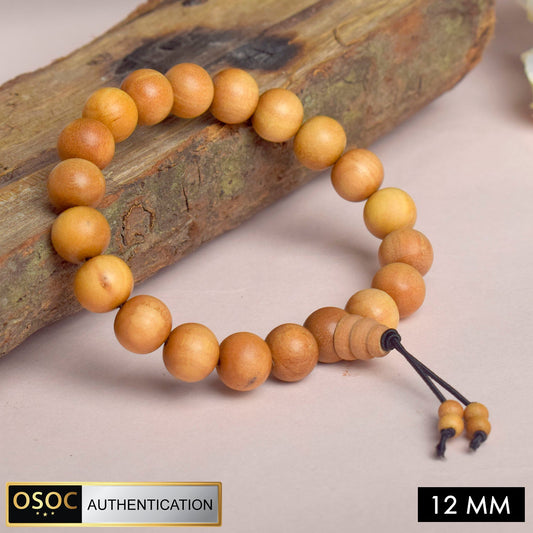 Scented 12 mm White Chandan Bracelet