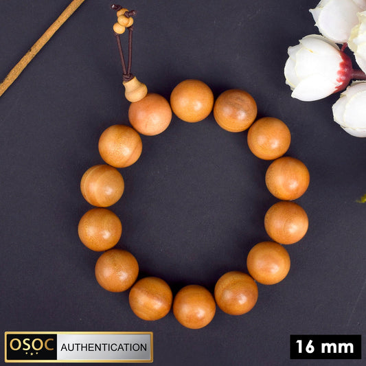 Scented 16 mm White Chandan Bracelet