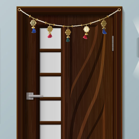 Traditional OM Toran with tassels for Door Decoration